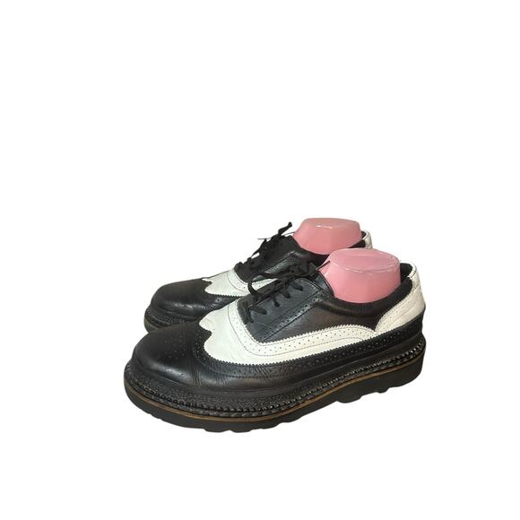 Simple Walking TimeBomb Leather Oxford Mens Size 11 Shoes Black White Casual - Picture 1 of 8